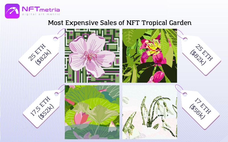 Most Expensive Sales of NFT Tropical Garden