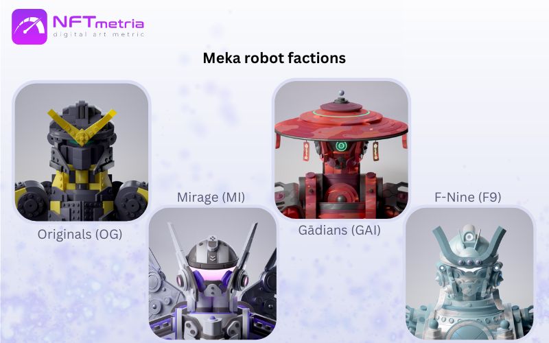 Mekaverse robot factions nft