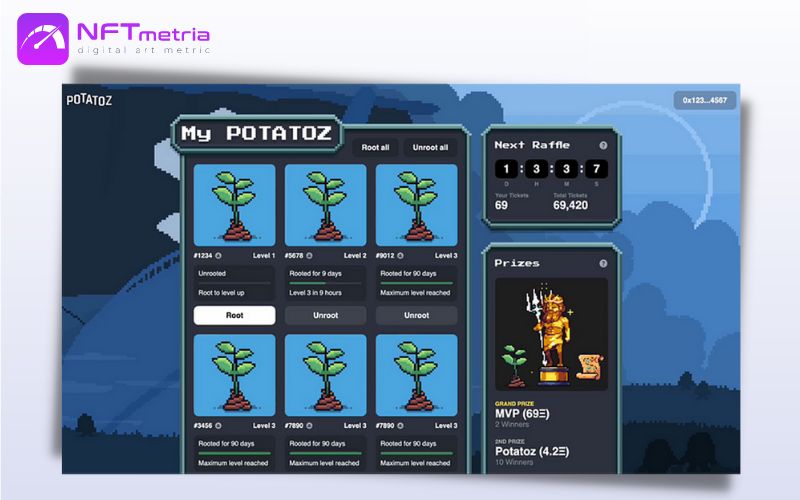 The Potatoz nft grow-to-win