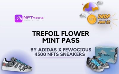Drop adidas x FEWOCiOUS Trefoil Flower Mint Pass: Top digital sneakers
