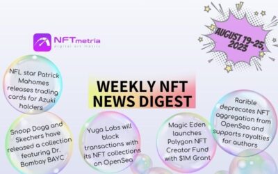 Weekly NFT News Digest: August 19-25, 2023