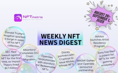 Weekly NFT News Digest: August 26-September 1, 2023
