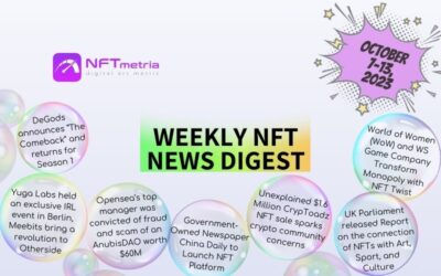 Weekly NFT News Digest: October 7-13, 2023