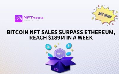 Bitcoin NFT Sales Surpass Ethereum, Reach $189 Million in a Week